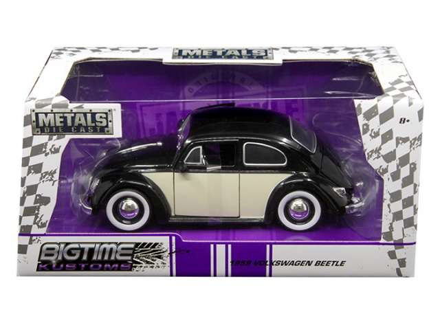 1/24 Volkswagen Beetle *Moon Wheels*, black/white