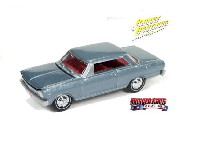 1/64 1965 Chevrolet Nova, blue-grey