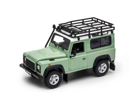 1/24 Land Rover Defender Off Road with roof rack, green/white