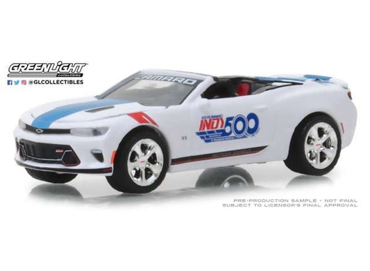 1/64 2017 Chevrolet Camaro Convertible 101 Running Indy 500 Presented by PennGrade Motor Oil 500 Festival Event Car *Hobby Exclusive*, white