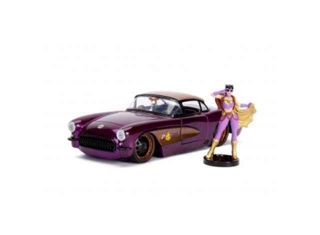 1/24 1957 Chevrolet Corvette *Batgirl* including Batgirl figure, purple