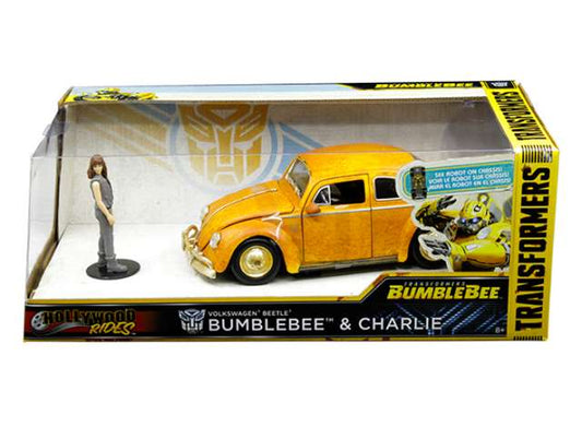 1/24 Transformers Volkswagen Beetle Bumblebee & Charlie Figure in Nice Transformers Packaging.