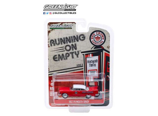 1/64 1957 Plymouth Savoy Red Crown *Running on Empty Series 9*, red/white