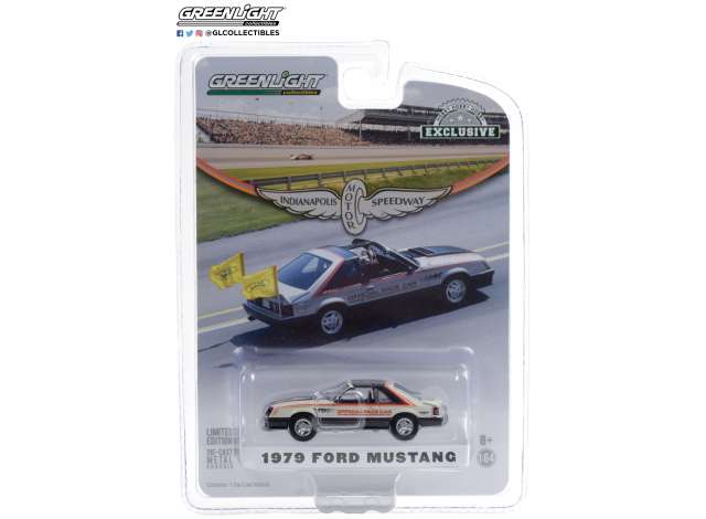 1/64 1979 Ford Mustang 63rd Annual Indianapolis 500 Mile Race Official Pace Car, white/black