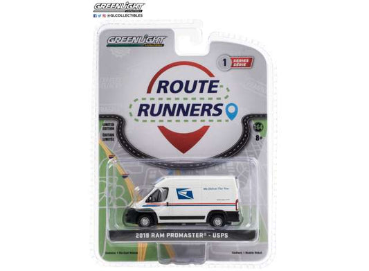 1/64 2019 Ram ProMaster 2500 Cargo High Roof United States Postal Service (USPS) *Route Runners Series 1*, white