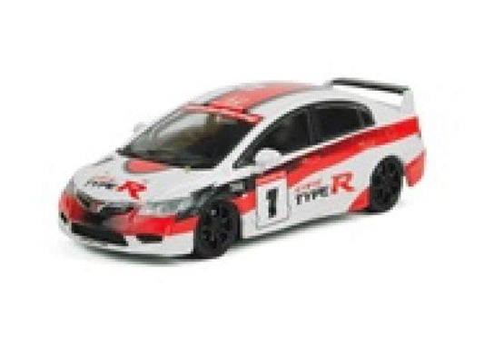 1/64 2012 Honda Civic FD2 Type R #1 Japan One Make Race, white/black