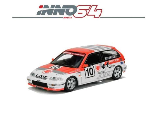 1/64 1990 Honda Civic EF9 GR.A #10 *Idemitsu* Macau Guia Race, white/red