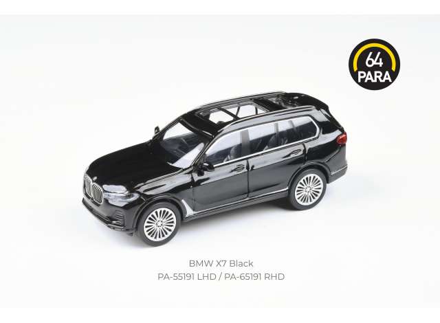 1/64 BMW X7 *Left Hand Drive*, black