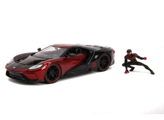 1/24 2017 Ford GT with diecast Miles Morales Figure.