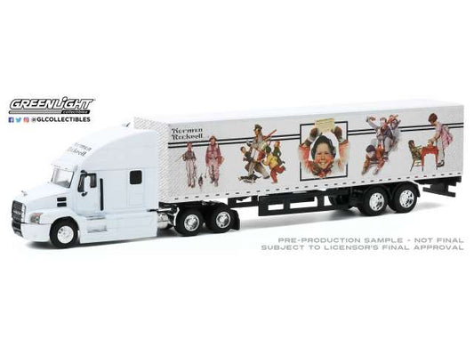 1/64 2019 Mack Anthem 18 Wheeler Tractor-Trailer Norman Rockwell,