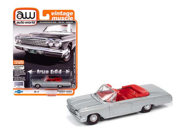 1962 Chevrolet Impala SS Convertible, satin silver poly