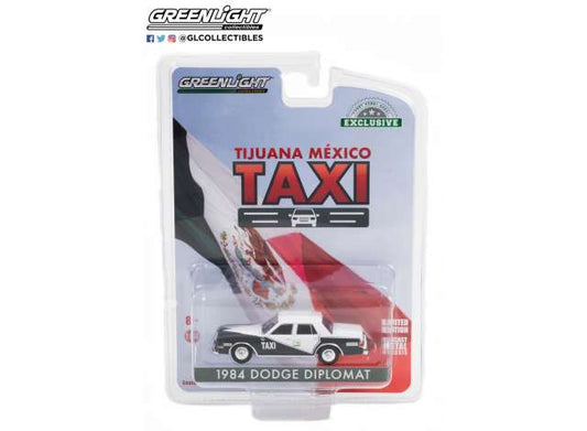 1/64 1984 Dodge Diplomat Tijuana Mexico Taxi, grey/white