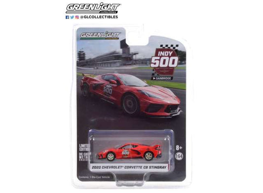 1/64 2020 Chevrolet Corvette C8 Stingray *104th Running of the Indianapolis 500 Official Pace Car*, red-orange
