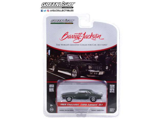 1/64 1969 Chevrolet COPO Camaro ZL1 (Lot #1402) *Barrett Jackson* Series 6, fathom green