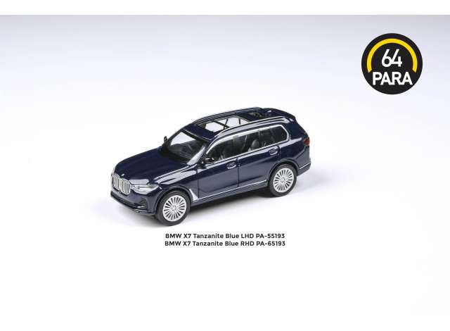 1/64 BMW X7 *Left Hand Drive*, tanzanite blue