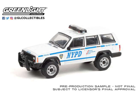 1/64 1993 Jeep Cherokee New York City Police Dept (NYPD) *Hot Pursuit Series 38*, white