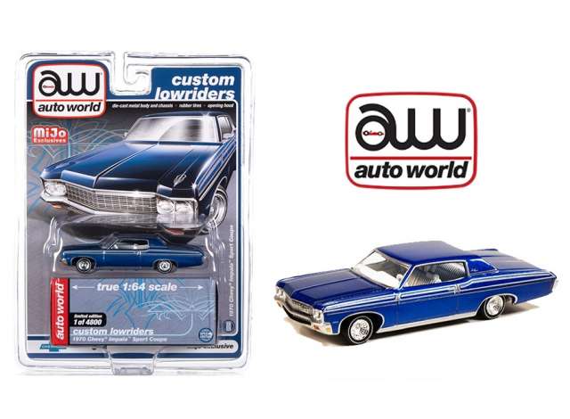 1/64 1970 Chevrolet Imapala ss hard top, blue