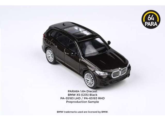 1/64 BMW X5 G05 *Left Hand Drive*, black