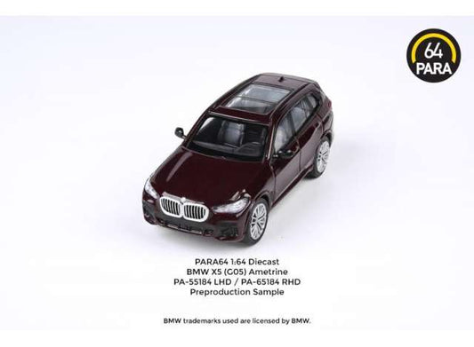 1/64 BMW X5 G05 *Left Hand Drive*, ametrine (red)