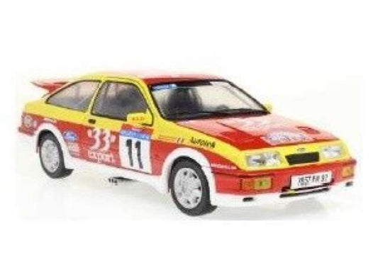 1/18 1987 Ford Sierra Cosworth #11 Auriol/Occelli Tour de Corse, red/yellow