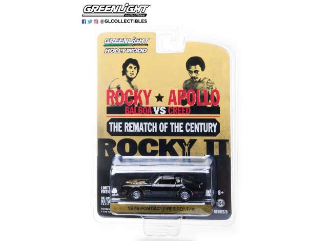 1/64 1979 Pontiac Firebird Trans Am from the movie Rocky II (1979), black/gold