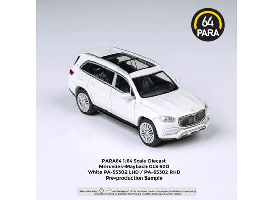 1/64 2020 Mercedes Maybach GLS *Left Hand Drive*, white