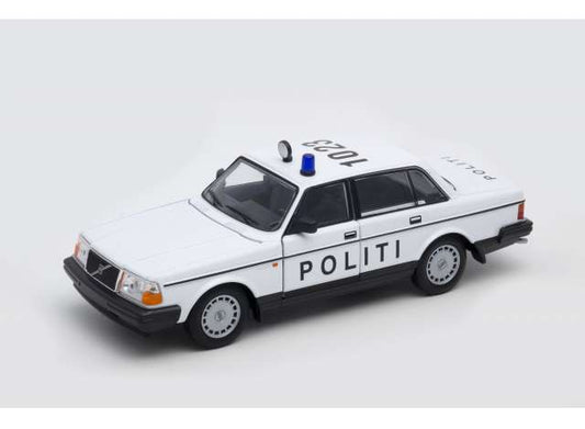 1/24 1986 Volvo 240 GL *Denmark Police*, white/black
