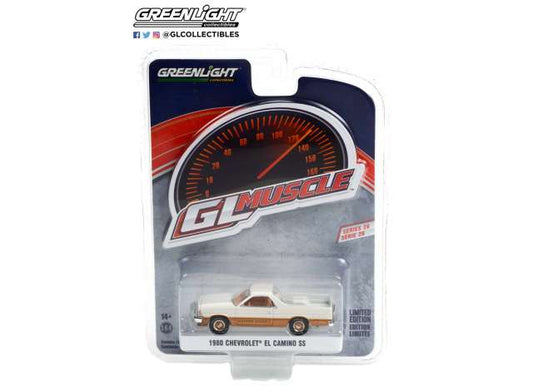 1/64 1980 Chevrolet El Camino SS *Muscle Series 26*, white/gold