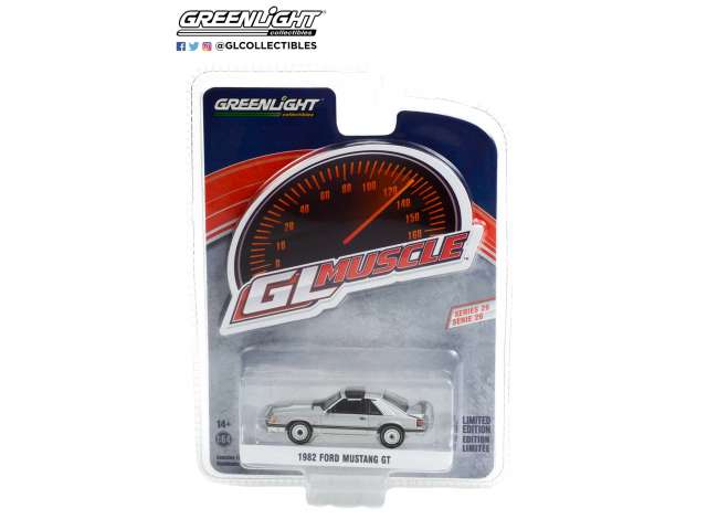 1/64 1982 Ford Mustang GT *Muscle Series 26*, silver metallic