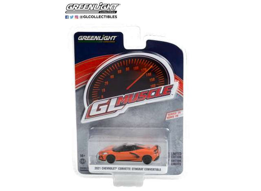 1/64 2021 Chevrolet Corvette Stingray Convertible *Muscle Series 26*, sebring orange