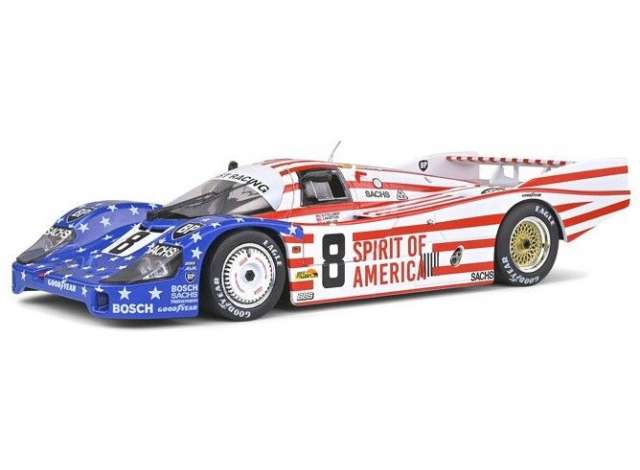 1/18 Porsche 956 LH Winner Le Mans #8 1986 Follmer,Morton,Miller, blue/red/white