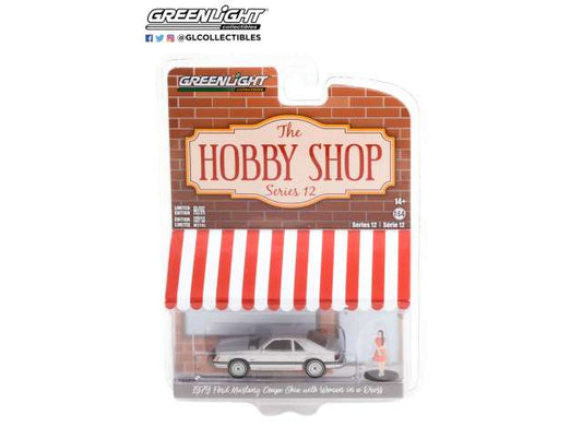 1/64 1979 Ford Mustang Coupe Ghia with Woman in a Dress *The Hobby Shop Series 12*, grey