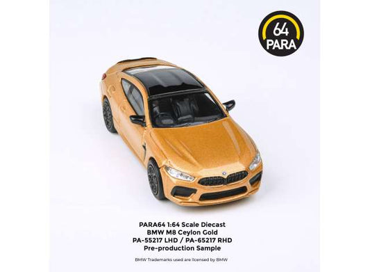 1/64 BMW M8 Coupe *Right Hand Drive*, ceylon gold