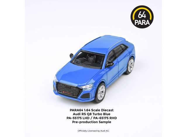 1/64 Audi RS Q8 *Right Hand Drive*, blue