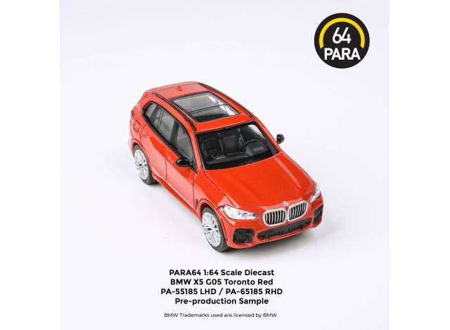 1/64 BMW X5 G05 *Left Hand Drive*, red