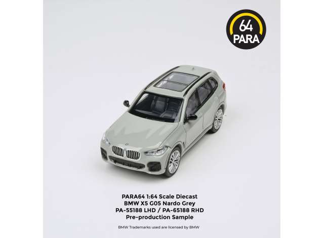 1/64 BMW X5 G05 *Right Hand Drive*, nardo grey