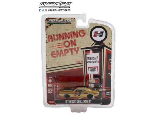 1/64 1970 Dodge Challenger R/T Hurst Performance Plus *Running on Empty Series 14*, gold-yellow