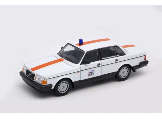 1/24 1986 Volvo 240 GL *Belgium Police*, white/orange