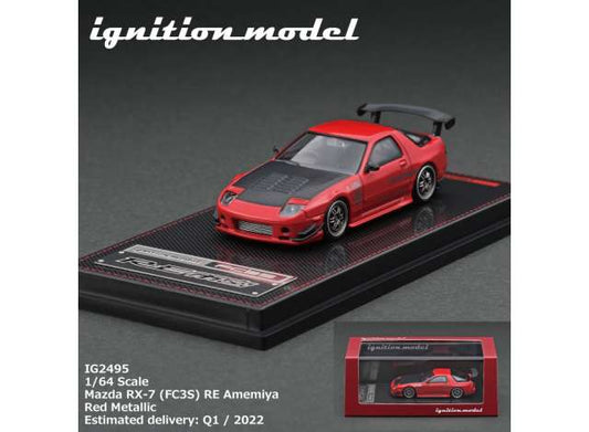 1/64 Mazda RX-7 (FC3S) RE Amemiya, red metallic