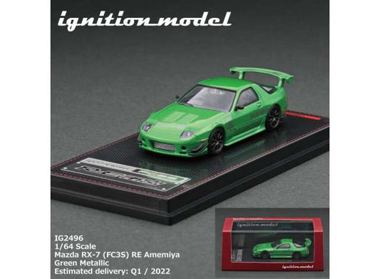 1/64 Mazda RX-7 (FC3S) RE Amemiya, green metallic