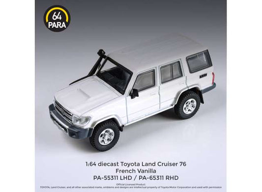 1/64 Toyota Land Cruiser LC76 *Left Hand Drive*, french vanilla