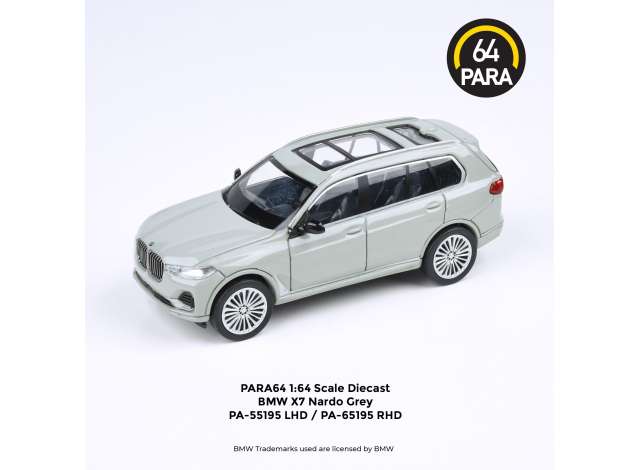 1/64 BMW X7 *Left Hand Drive*, nardo grey