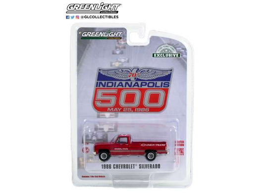 1/64 1986 Chevrolet Silverado 70th Annual Indianapolis 500 Mile Race Official Truck, Red