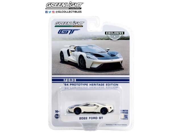 1/64 2022 Ford GT Heritage Edition 1964 Prototype Car #GT101