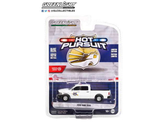 1/64 2018 Ram 1500 Indiana State Police State Trooper *Hot Pursuit Series 41*, white