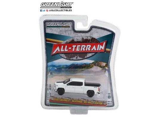 1/64 2020 Chevrolet Silverado RST Rally Edition *All Terrain Collection Series 13*, white with black stripes