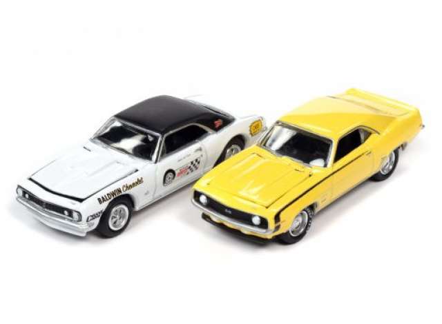 1/64 1969 Chevrolet Camaro & 1967 Chevrolet Baldwin Camaro 2-pack