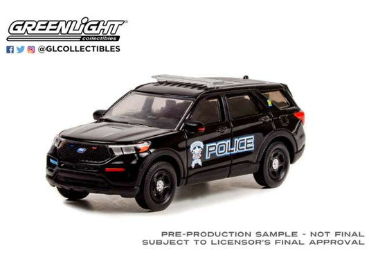 1/64 2022 Ford Police Interceptor Utility, *Hot Pursuit* Fishers Police Department Fishers Indiana (Hobby Exclusive), black