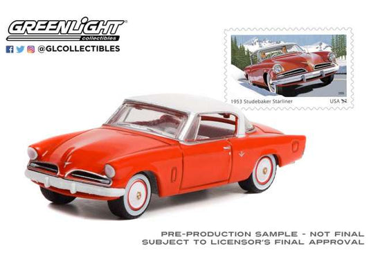 1/64 1953 Studebaker Starliner - United States Postal Service (USPS) America on the Move: 50s Sporty Cars (Hobby Exclusive), red