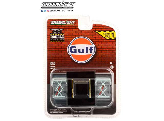 1/64 Gulf Oil, Auto Body Shop, *Automotive Double Scissor Lifts Series 1*